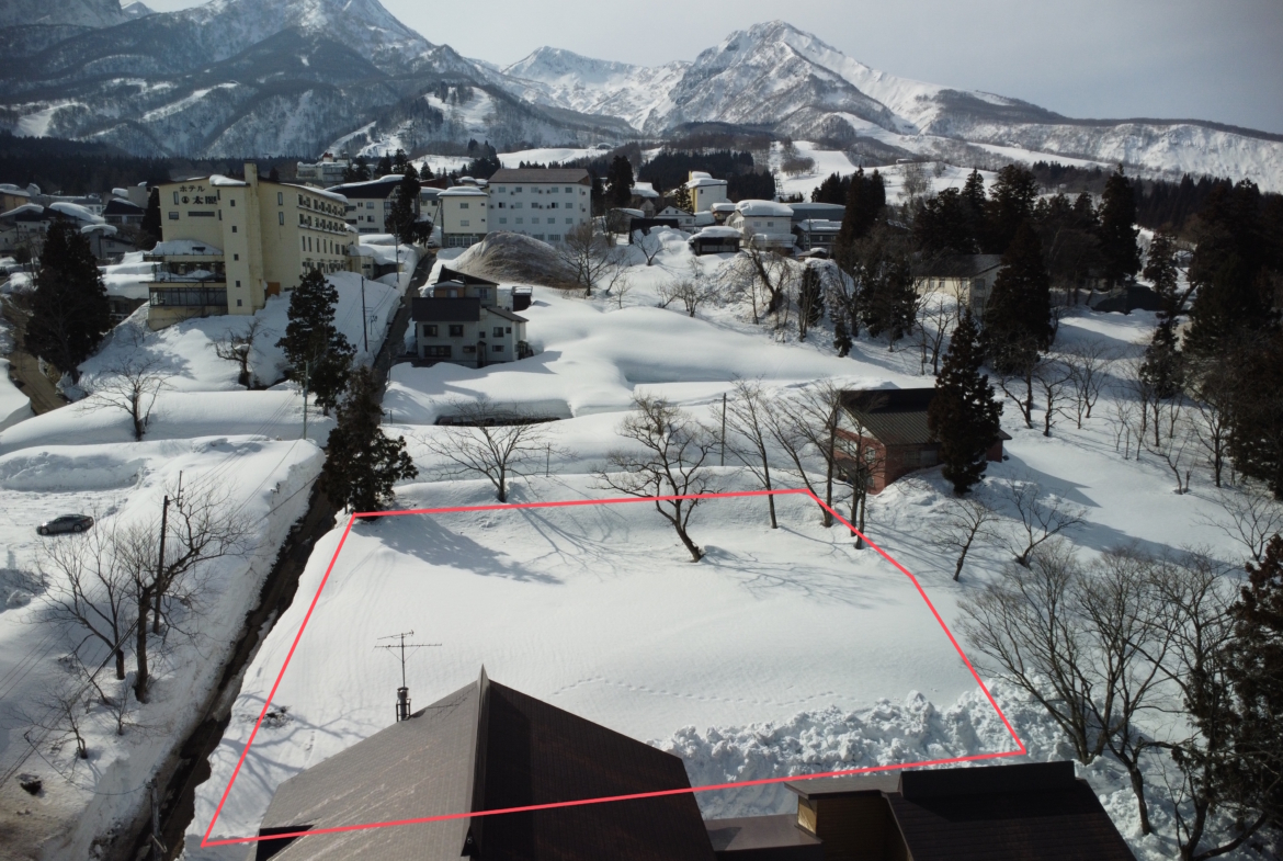 Myoko land plot bounding area